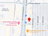 miniatura mapa de Sevilla